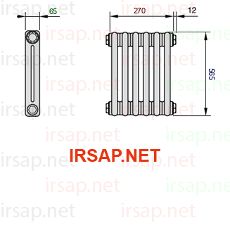 Радиатор IRSAP Tesi 20565/6 T12 CL 01